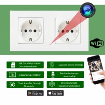 2�li Duvar Priz WiFi Gizli Kamera